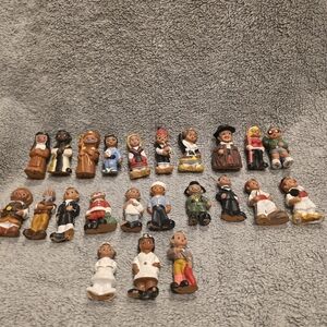 23 Spanish Mud People Vintage‎ Terra Cotta Pottery Mid Century Red Clay Mixed